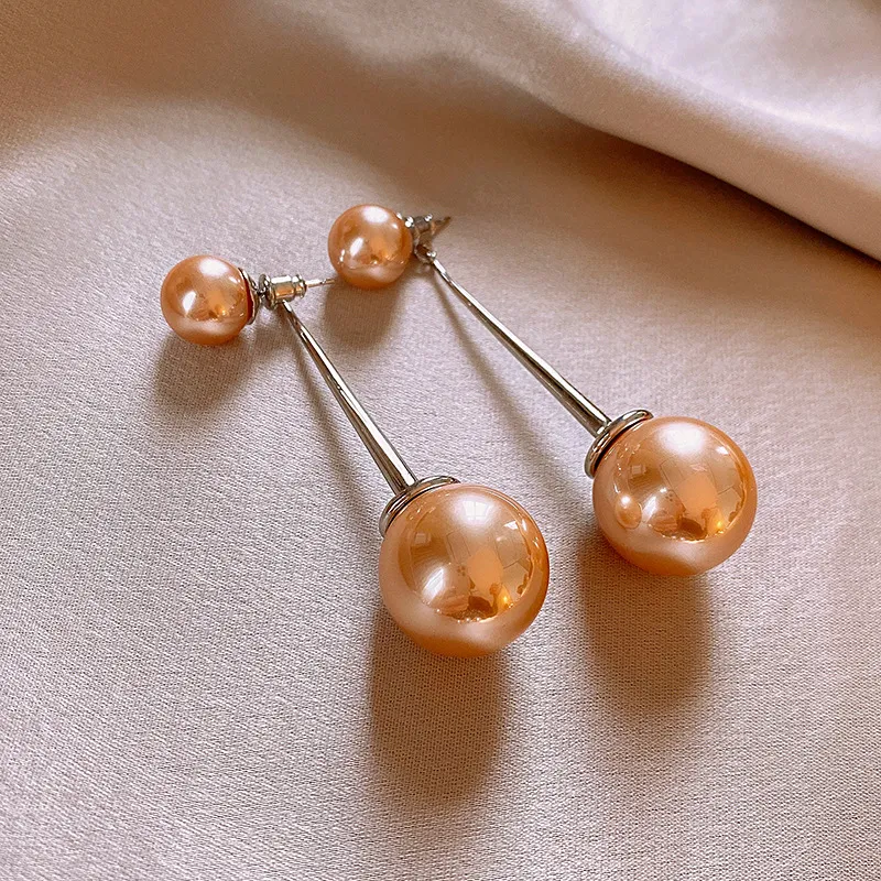 Drejew Copper, Faux Pearl Stud Earrings Women's-3