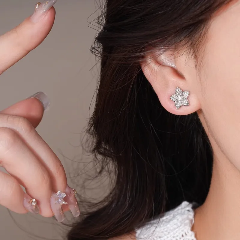 Drejew Zircon Stud Earrings Women's-8