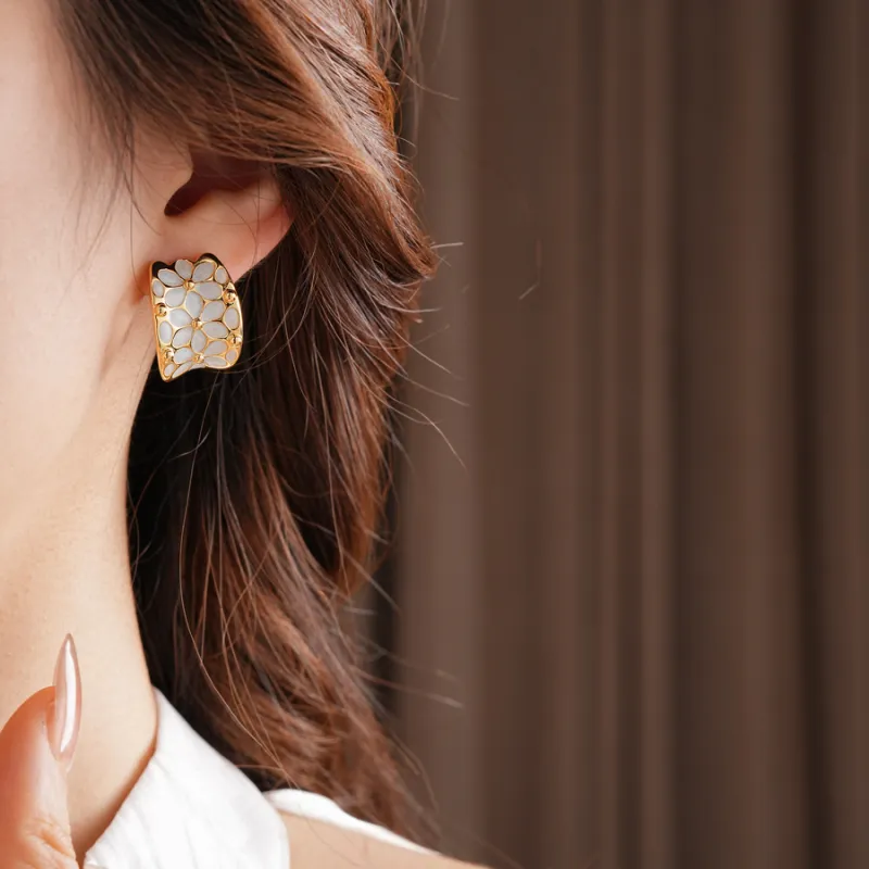Drejew Copper Alloy Earrings Women's-4
