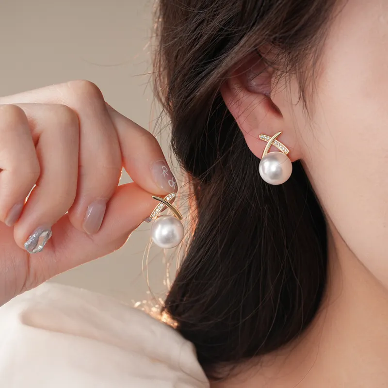 Drejew Copper Stud Earrings Women's-1