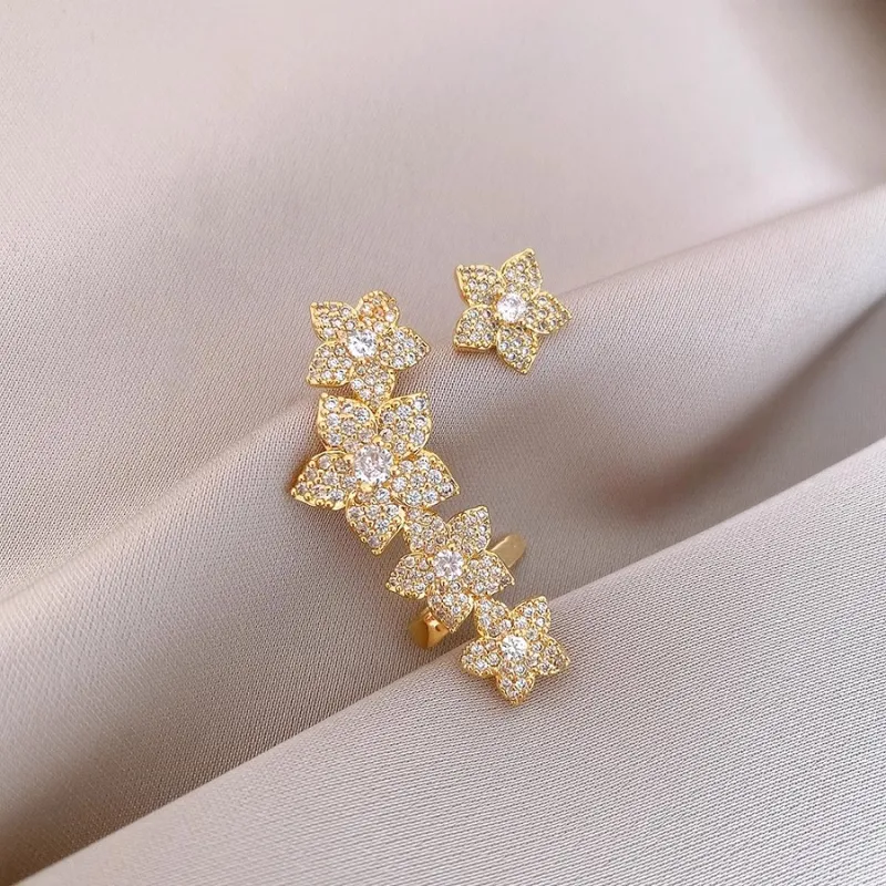 Drejew Zircon Stud Earrings Women's-4