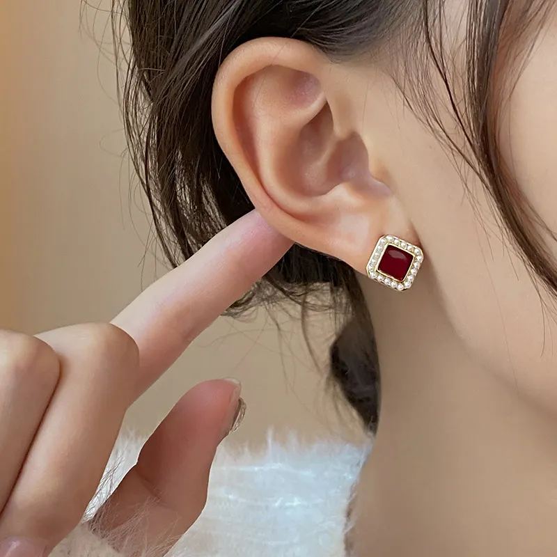 Drejew Alloy Stud Earrings Women's-3