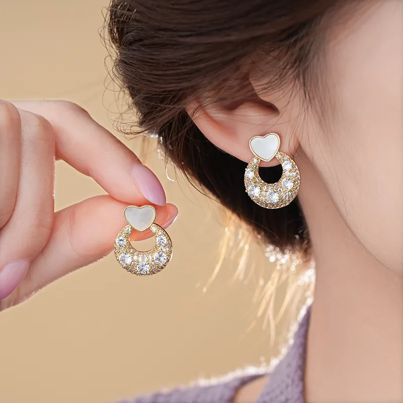Drejew Copper Stud Earrings Women's-1