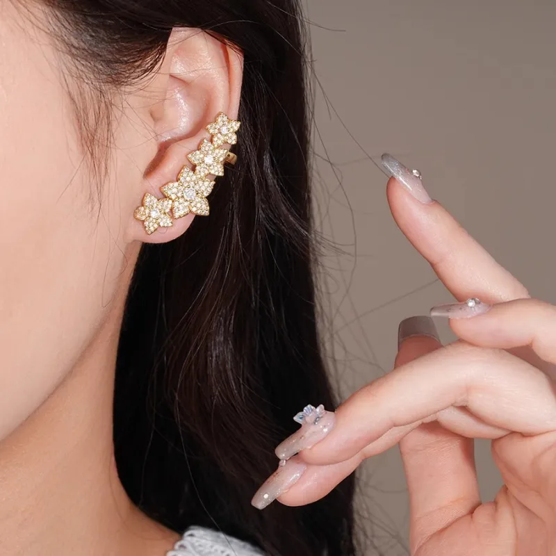 Drejew Zircon Stud Earrings Women's-2