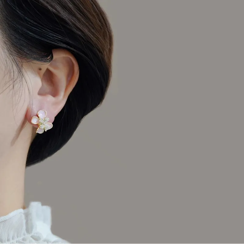 Drejew Copper Stud Earrings Women's-2
