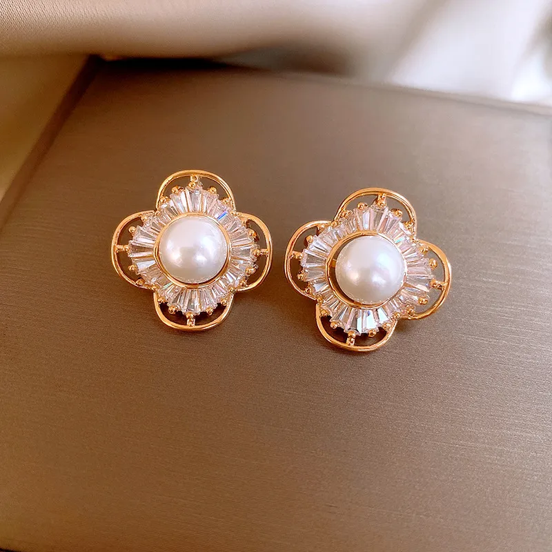 Drejew Copper Stud Earrings Women's-4