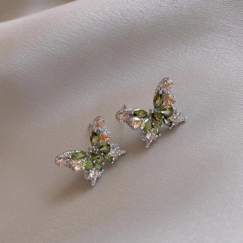 Drejew Zircon Stud Earrings Women's-3