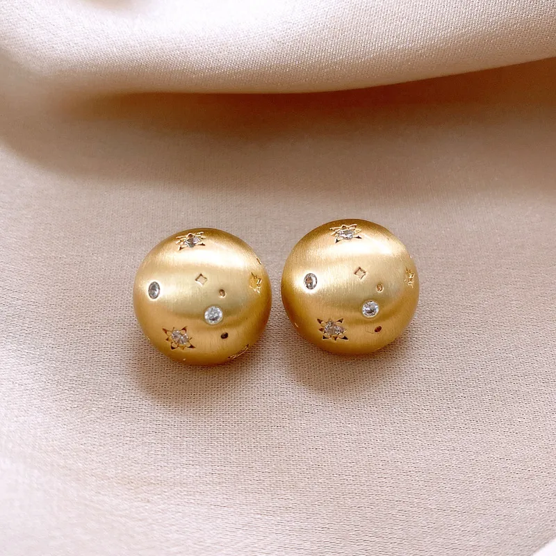 Drejew Zircon Stud Earrings Women's-1