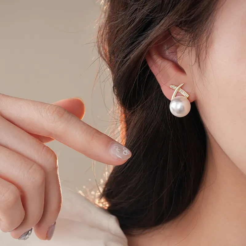 Drejew Copper Stud Earrings Women's-2