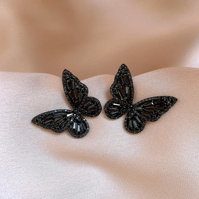 Drejew Copper Zircon Stud Earrings Women's-4