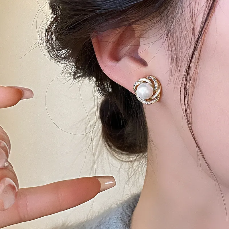 Drejew Copper Stud Earrings Women's-3