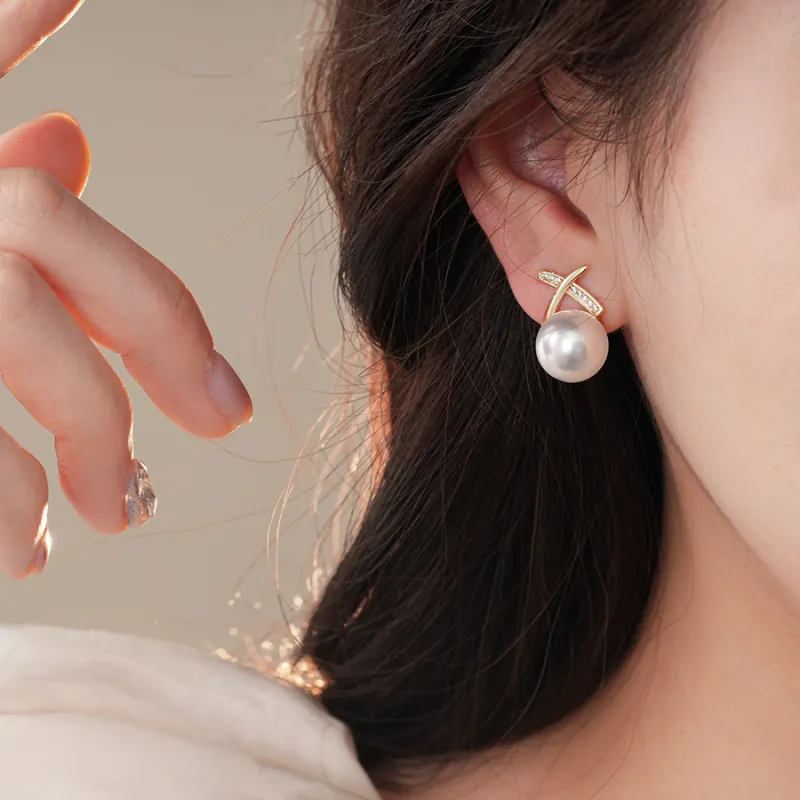 Drejew Copper Stud Earrings Women's-3
