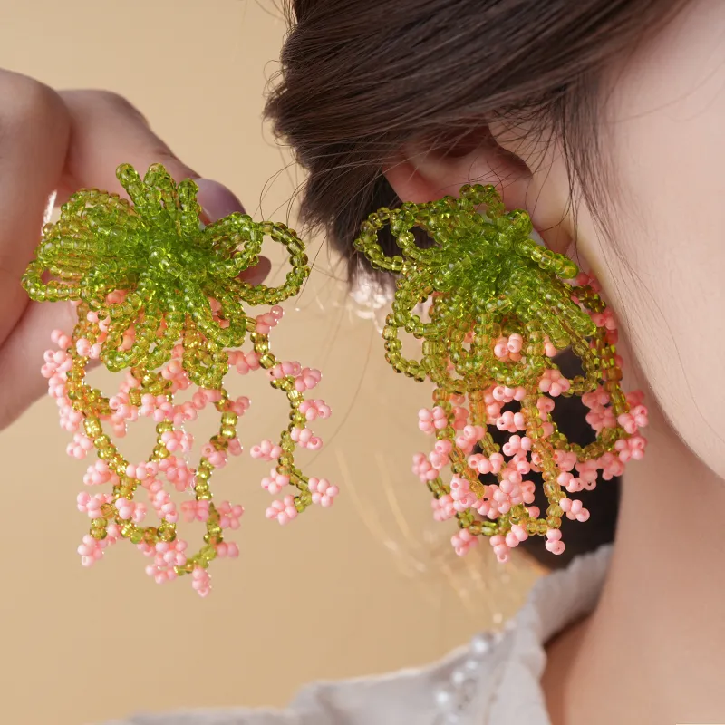 Drejew Seed Beads Earrings Women's-6