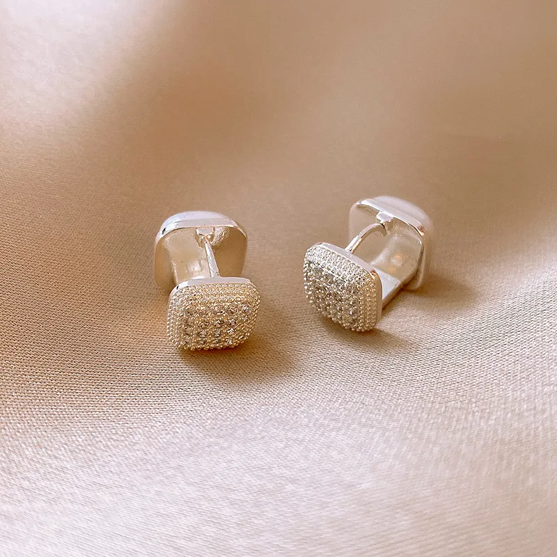 Drejew Zircon Stud Earrings Women's-4