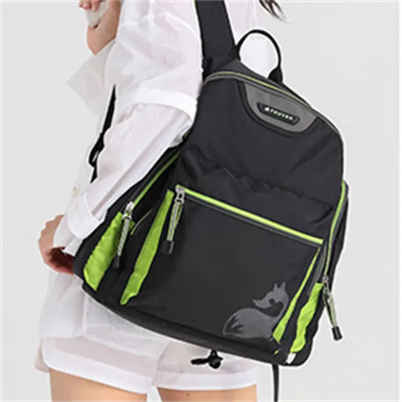 FOUVOR Oxford Backpack Unisex Black/Romantic Purple/Lake Blue-4
