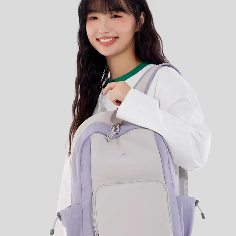FOUVOR Nylon Fabric Backpack Women's Multicolor-11