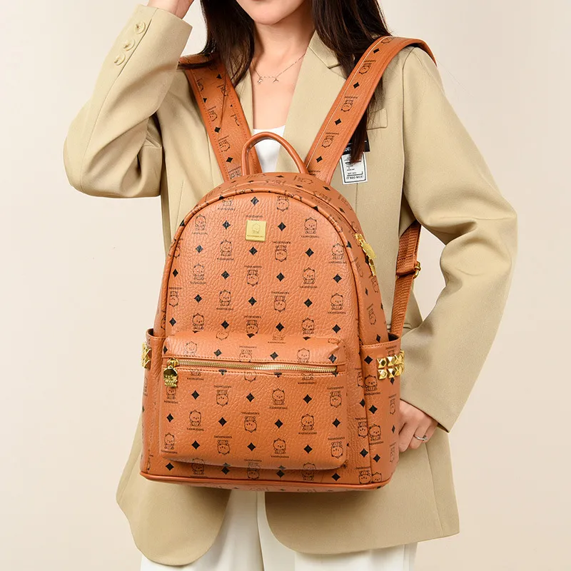 FOUVOR PU Backpack Regular Unisex Multicolor-6