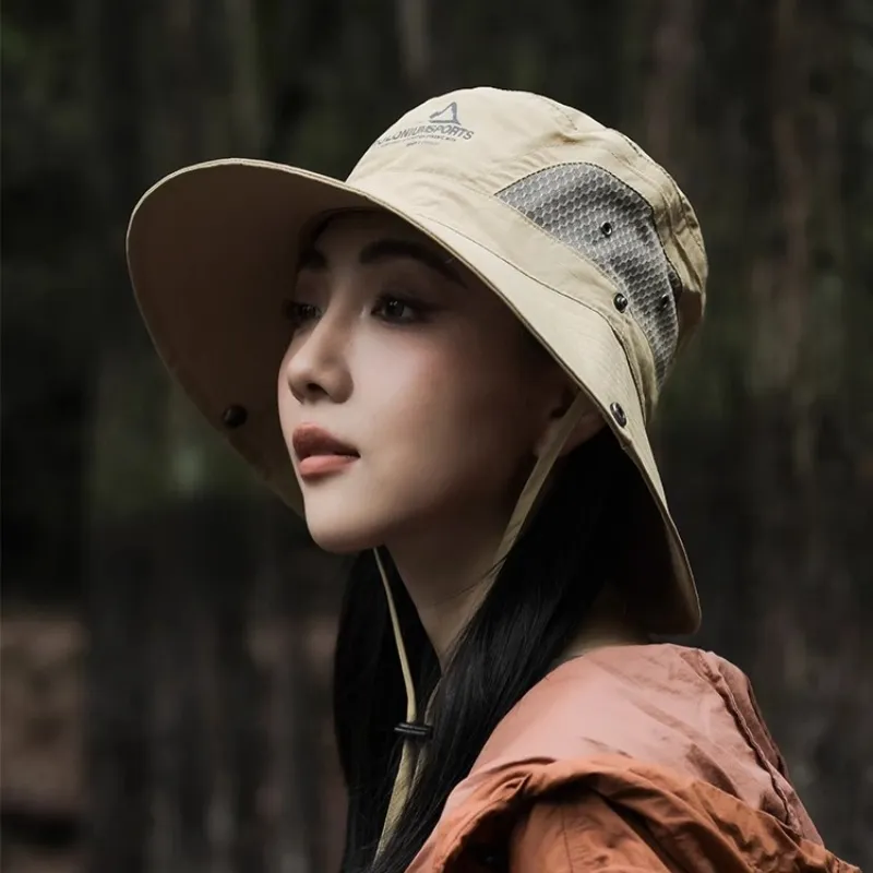 Fishing For Bears Polyester Bucket Hats Unisex-1