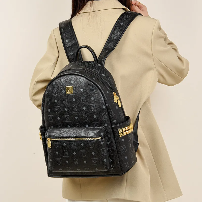 FOUVOR PU Backpack Regular Unisex Multicolor-12