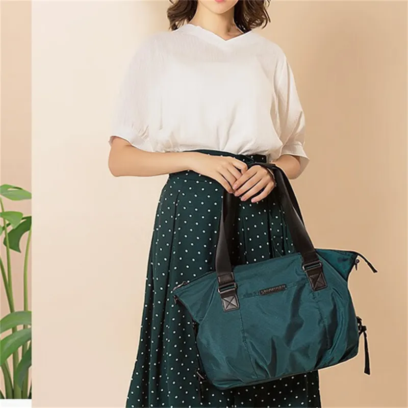 FOUVOR Oxford Shoulder Bag Crossbody Bag Women's Cyan Small Black Small Cyan Large Black Large-11