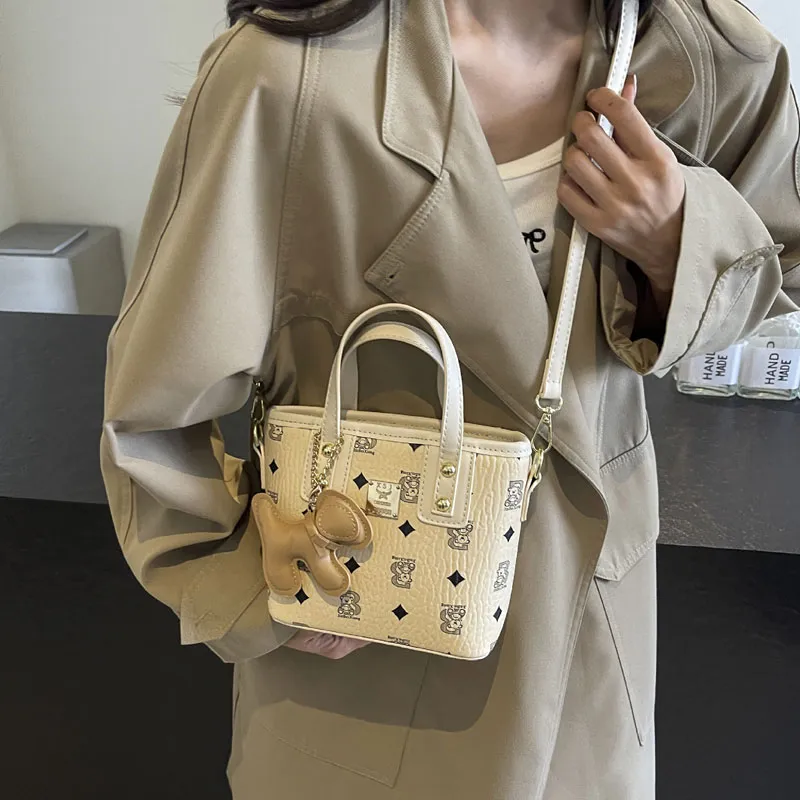 FOUVOR Pu Bucket Bag Crossbody One Shoulder Handbag Women's Multicolor-1