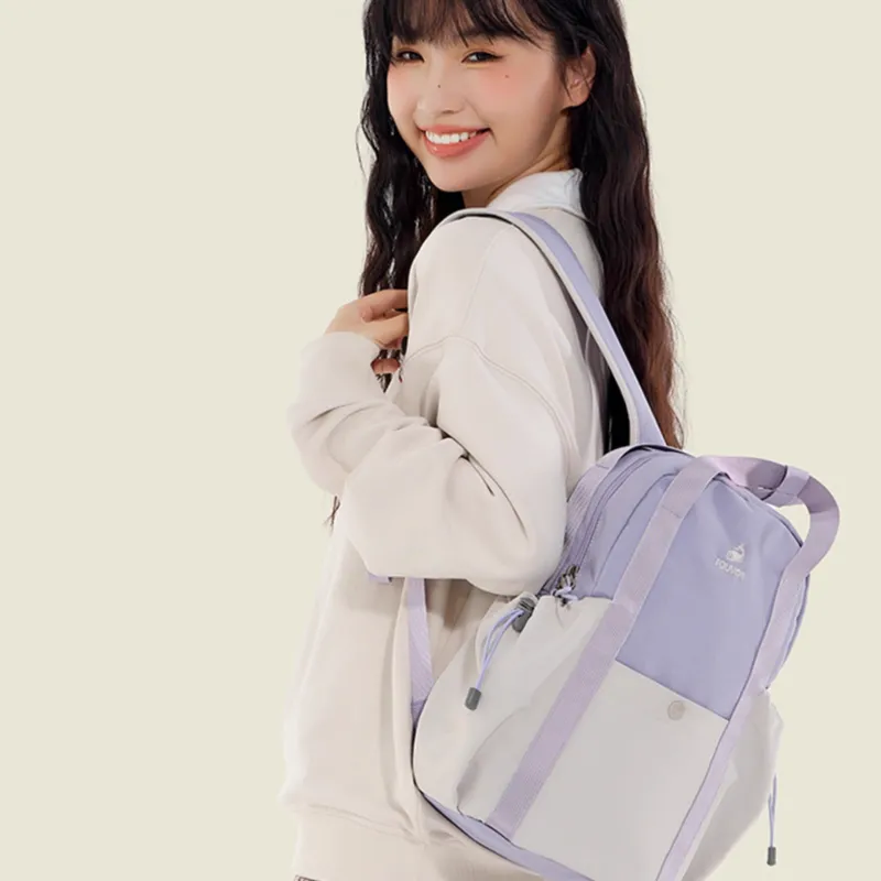 FOUVOR Nylon Fabric Backpack Women's Multicolor-9