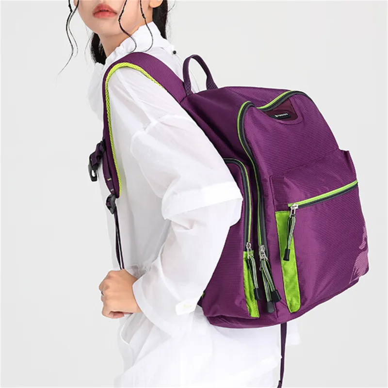 FOUVOR Oxford Backpack Unisex Black/Romantic Purple/Lake Blue-10