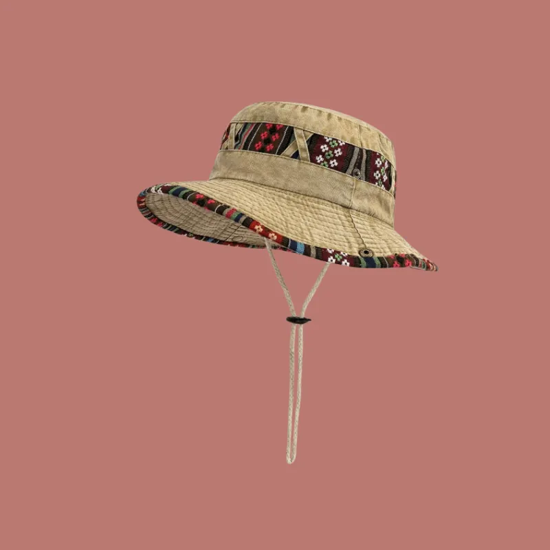 Fishing For Bears Polyester Bucket Hats Unisex-5