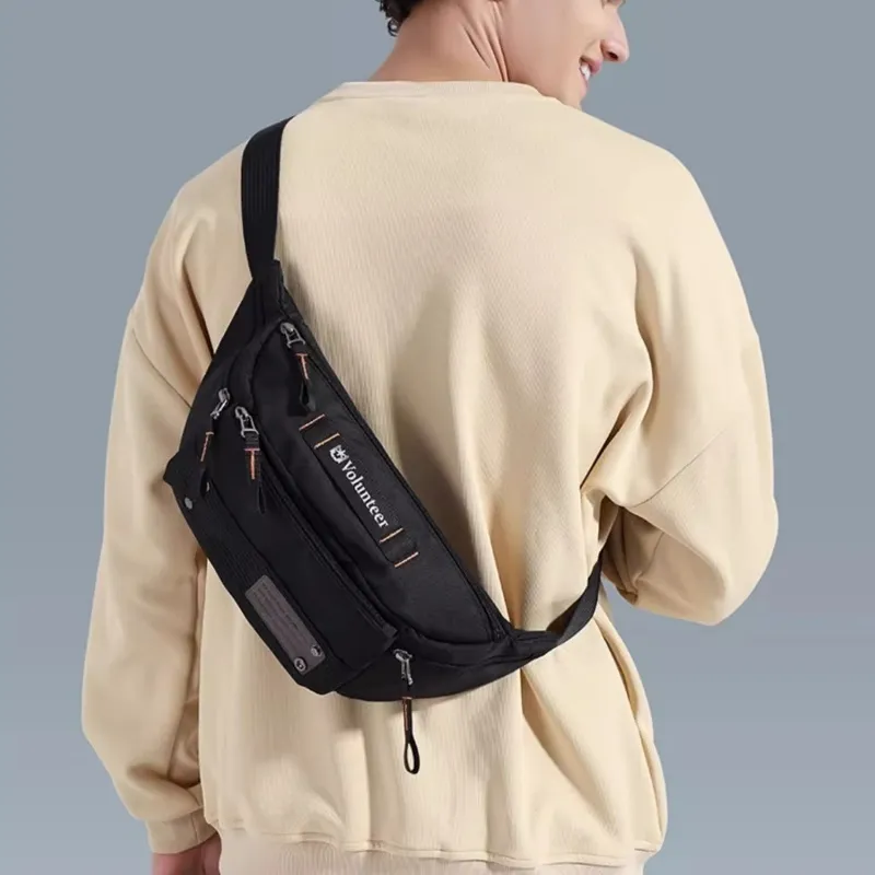 Volunteer Nylon Fabric Crossbody Bag Men's Multicolor-2