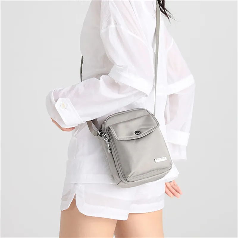 FOUVOR Oxford Shoulder Bag, Crossbody Bag Regular Unisex Beige/Black/Gray Blue/Gray/Chestnut Red/Pink-49