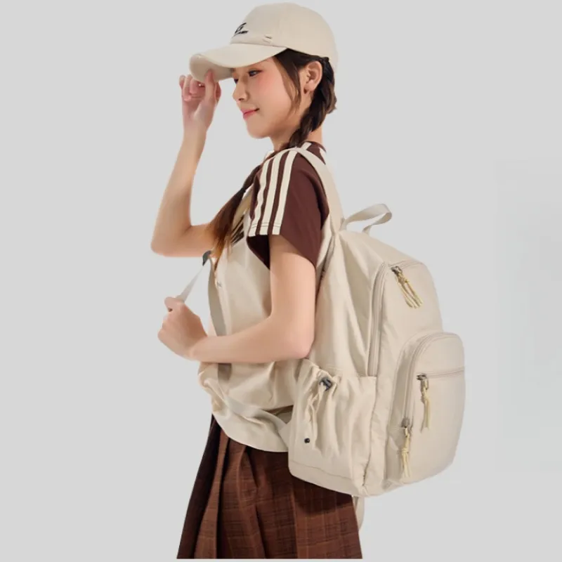 FOUVOR Nylon Fabric Backpack Unisex Multicolor-3