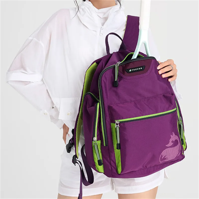FOUVOR Oxford Backpack Unisex Black/Romantic Purple/Lake Blue-11