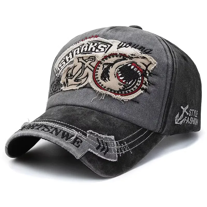 Fishing For Bears Cotton Baseball Caps Unisex-1