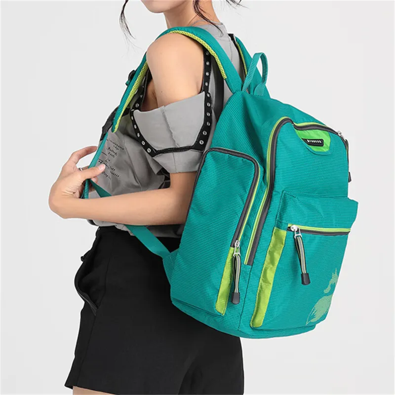 FOUVOR Oxford Backpack Unisex Black/Romantic Purple/Lake Blue-15