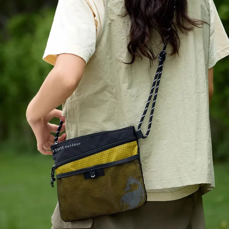 FOUVOR Nylon Fabric Cell Phone Pouch Shoulder Bag Canvas Bag Regular Women's Multicolor-4