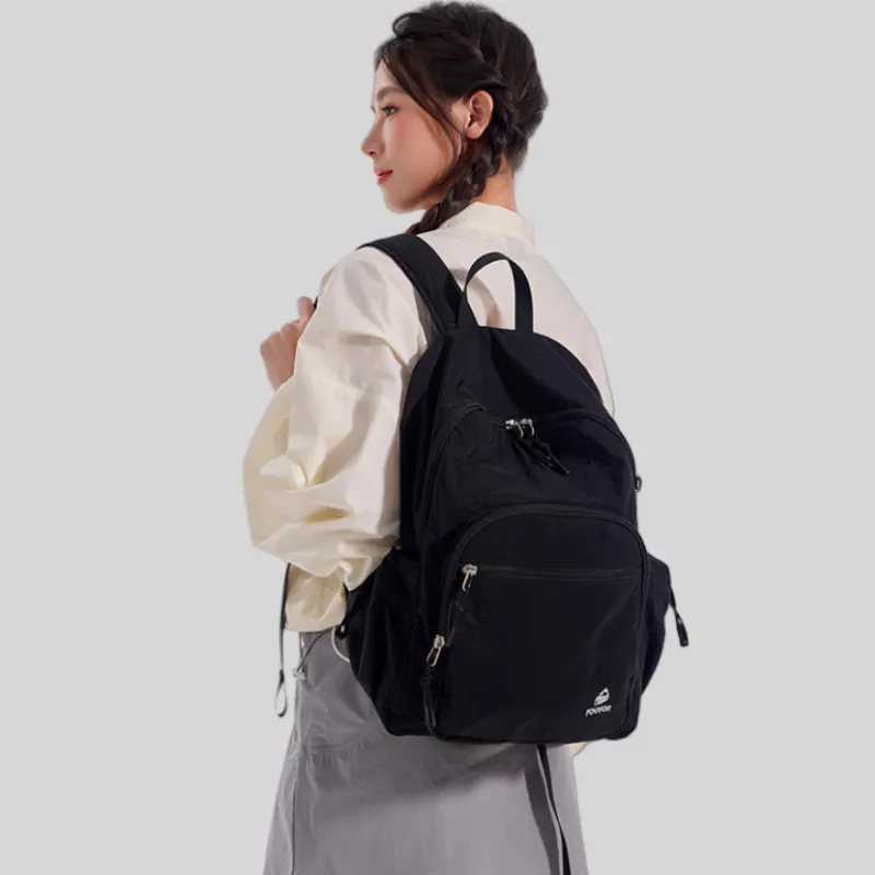 FOUVOR Nylon Fabric Backpack Unisex Multicolor-24