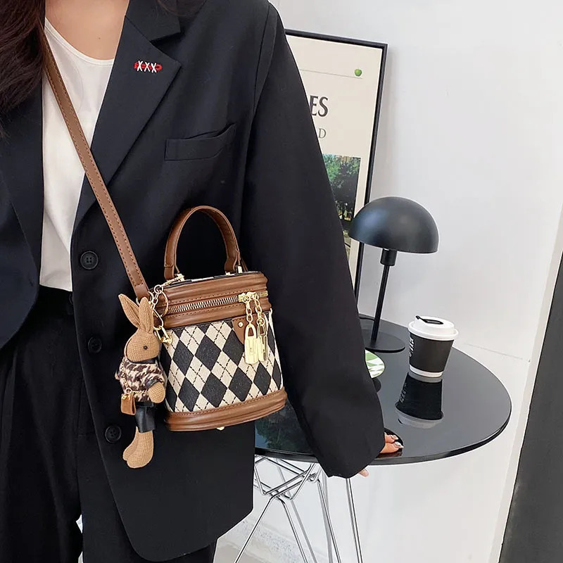 FOUVOR PU Handbag Shoulder Bag Crossbody Bag Regular Women's Black/Brown/Coffee-5