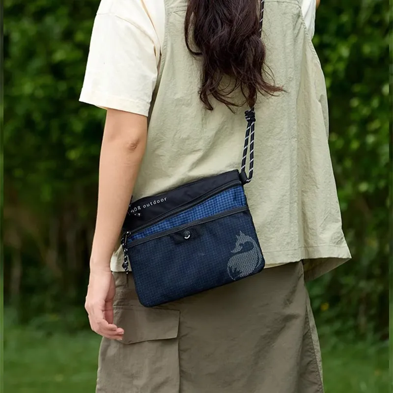 FOUVOR Nylon Fabric Cell Phone Pouch Shoulder Bag Canvas Bag Regular Women's Multicolor-17