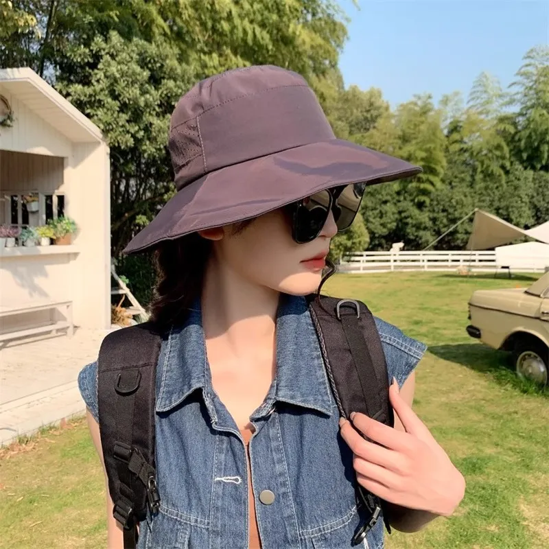 Fishing For Bears Polyester Bucket Hats Unisex-5