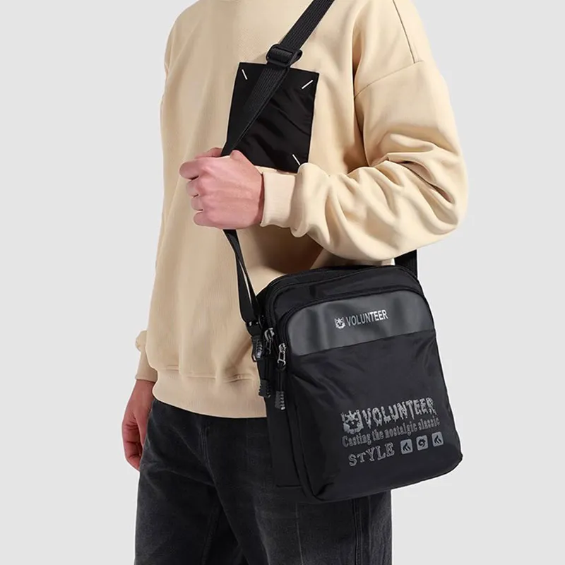 Volunteer Nylon Fabric Crossbody Bag Men's Multicolor-2
