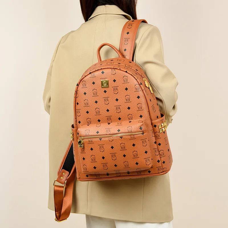 FOUVOR PU Backpack Regular Unisex Multicolor-7
