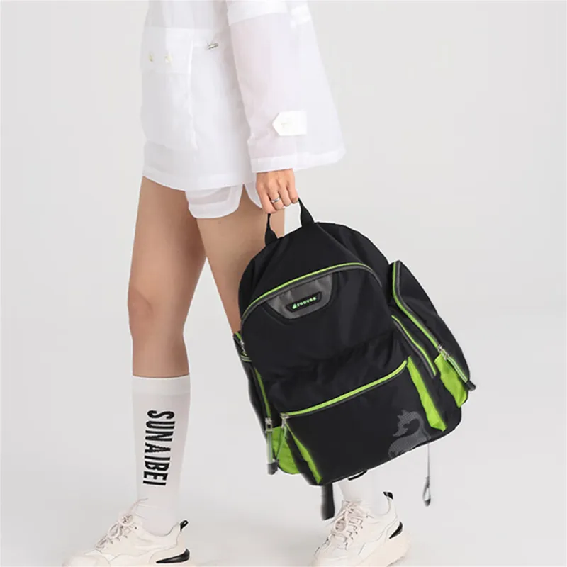 FOUVOR Oxford Backpack Unisex Black/Romantic Purple/Lake Blue-3