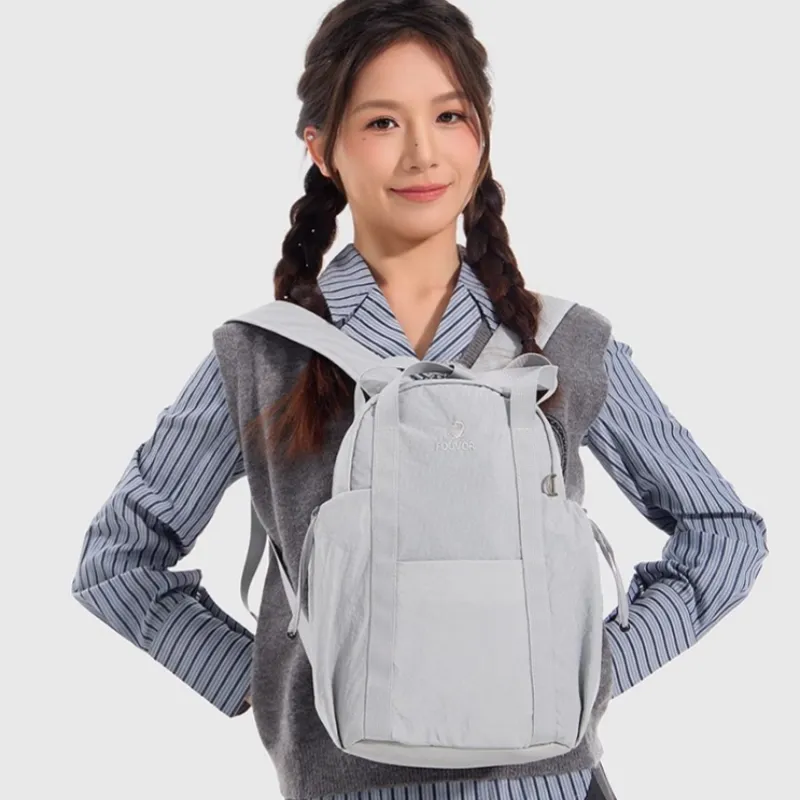 FOUVOR Nylon Fabric Backpack Regular Women's Multicolor-18