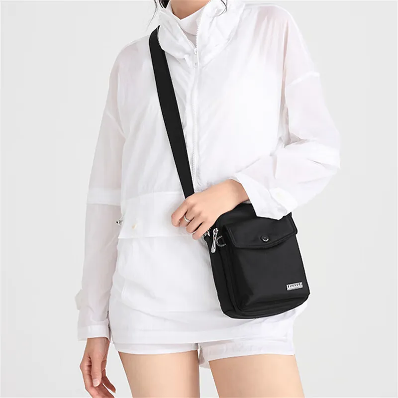 FOUVOR Oxford Shoulder Bag, Crossbody Bag Regular Unisex Beige/Black/Gray Blue/Gray/Chestnut Red/Pink-17