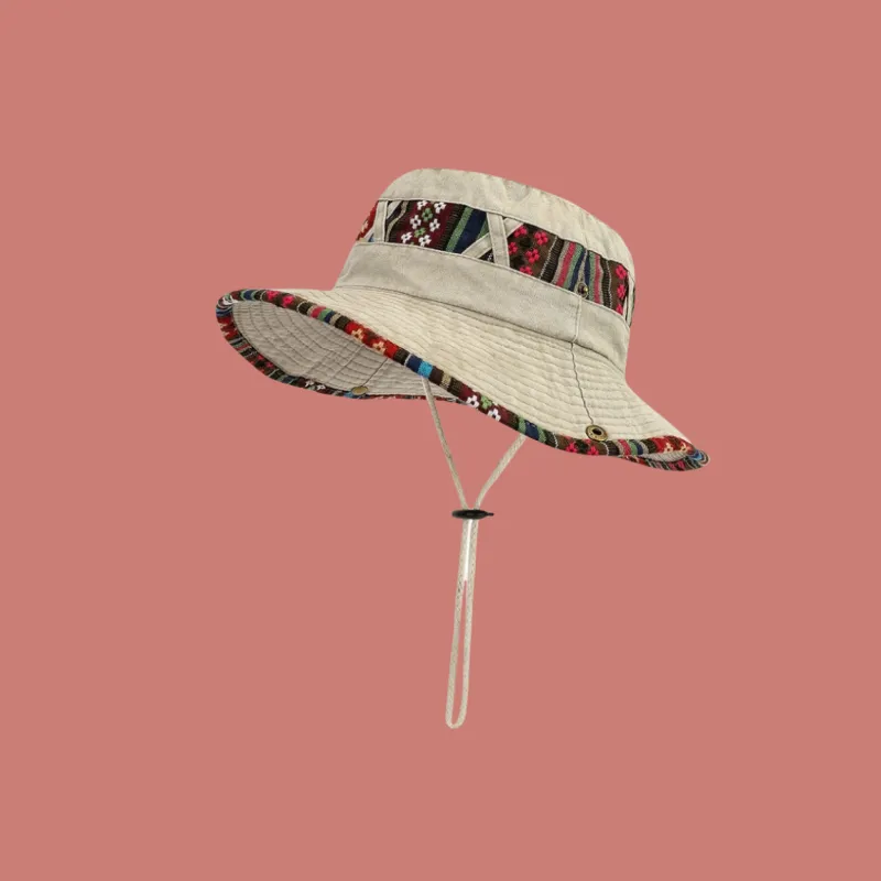 Fishing For Bears Polyester Bucket Hats Unisex-7