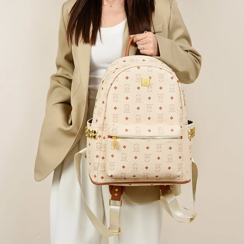 FOUVOR PU Backpack Regular Unisex Multicolor-1