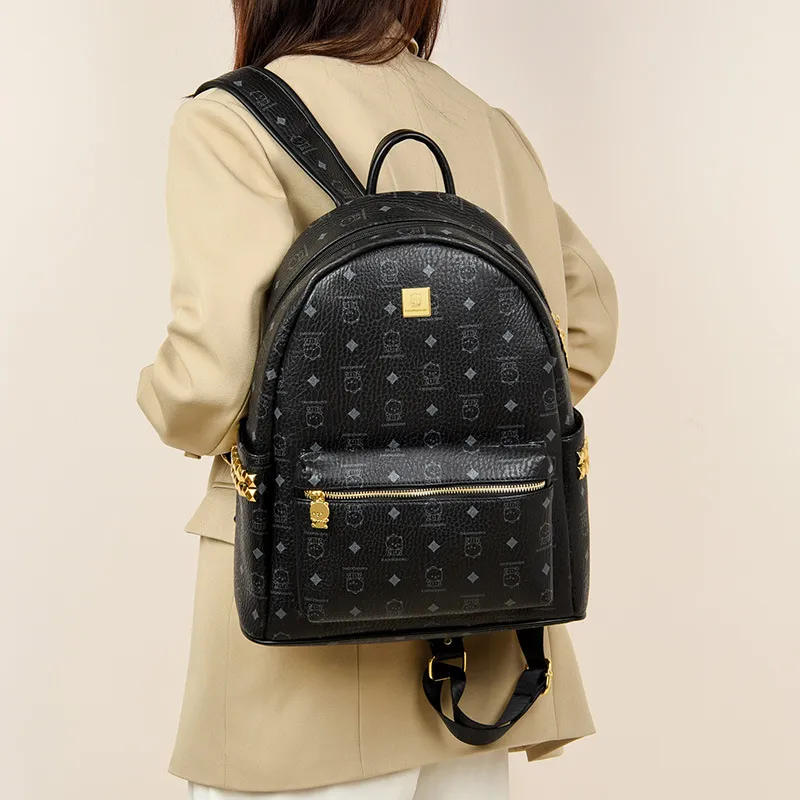 FOUVOR PU Backpack Regular Unisex Multicolor-11