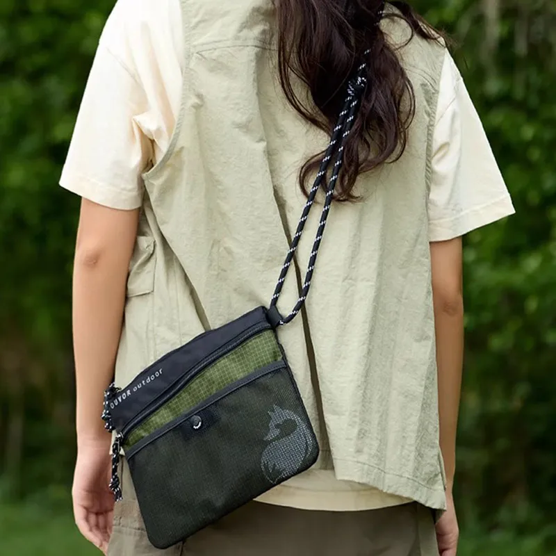 FOUVOR Nylon Fabric Cell Phone Pouch Shoulder Bag Canvas Bag Regular Women's Multicolor-9
