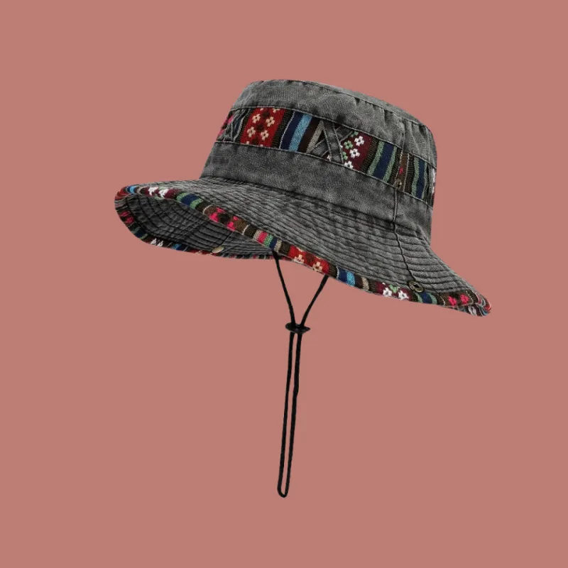 Fishing For Bears Polyester Bucket Hats Unisex-1
