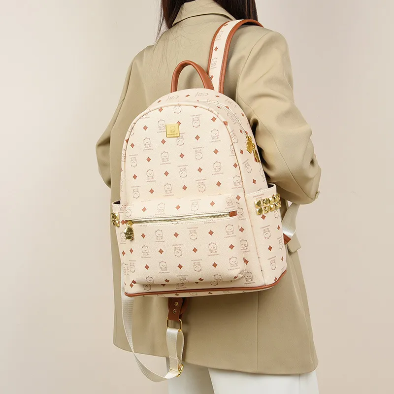 FOUVOR PU Backpack Regular Unisex Multicolor-3